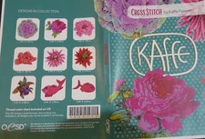OESD CROSS STITCH  Kaffe Fassett #90045 multiformatted machine embroidery CD
