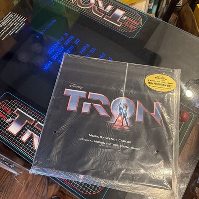 Disney s TRON OST WENDY CARLOS MINT/SEALED BLUE VINYL Double LP Audio Fidelity