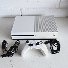 Microsoft Xbox One S 1TB White Console with Controller Tested Working - Read