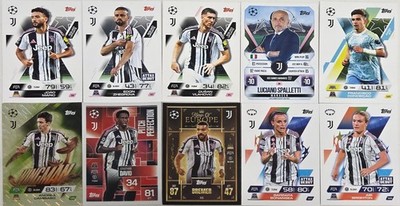 Topps Match Attax Extra 2025 2026  Champions League  10x Juventus Turin