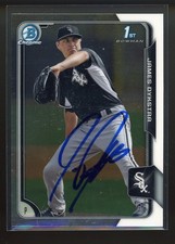 2015 Bowman Chrome JAMES DYKSTRA Signed Card autograph auto WHITE SOX