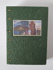 Unique Handmade Writing Journal Depicting Vintage Art Pottery Artists Pictorials