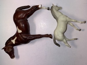 Vintage Breyer Horse Lot, Damaged Legs 6.75” & 4.75”