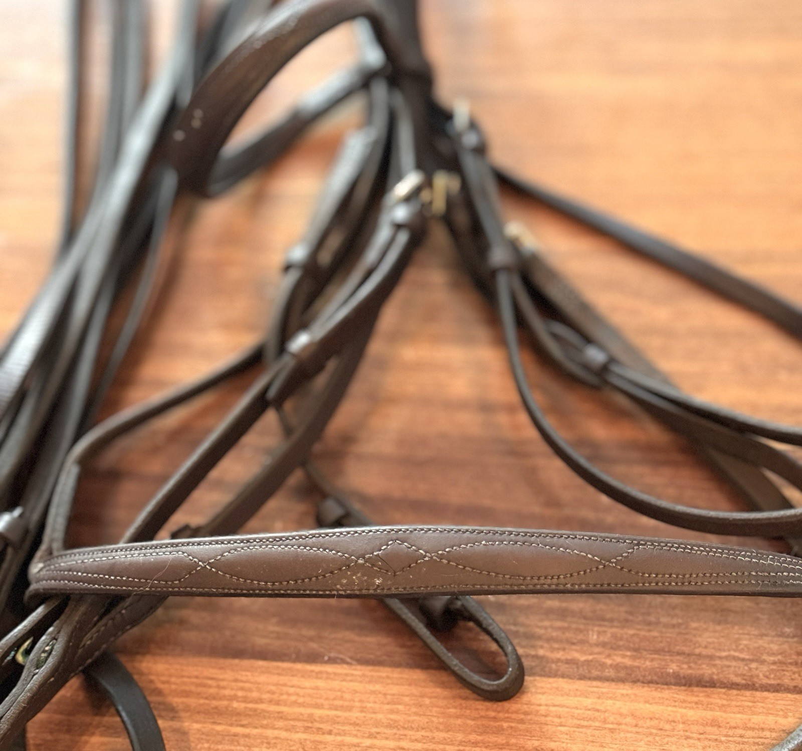 SAGORIN BROTHERS Bespoke English Weymouth Hunt Bridle VINTAGE Rare Cob Size