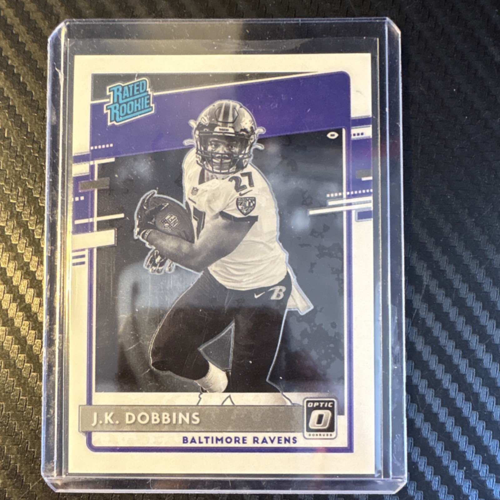 J.K. Dobbins 2020 Panini Donruss Optic Rated Rookie Negative # 311 Ravens