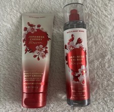 Japanese Cherry Blossom Bath And Body Works Body Mist Body Cream Lotion 2pc Set