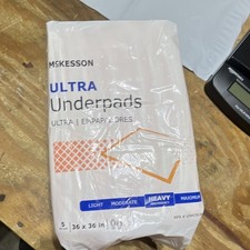 McKesson Ultra  5 pads 36 x 36 in Heavy Absorbency 600 mL Disposable-NIP