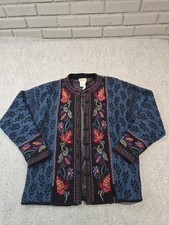 New With Tags Coldwater Creek Floral Tapestry Cardigan Jacket - Women's Size XL