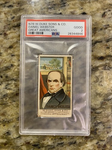 1888 N76 Duke #47 Daniel Webster — PSA 2