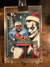 2025 Wild Card Jokers Wild TRUE 1/1 Warren Moon Houston Oilers