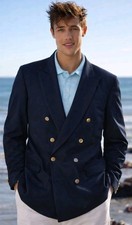 Oscar De La Renta Hand Tailored Spiess Men's Sports Jacket Size 42R Double Breas