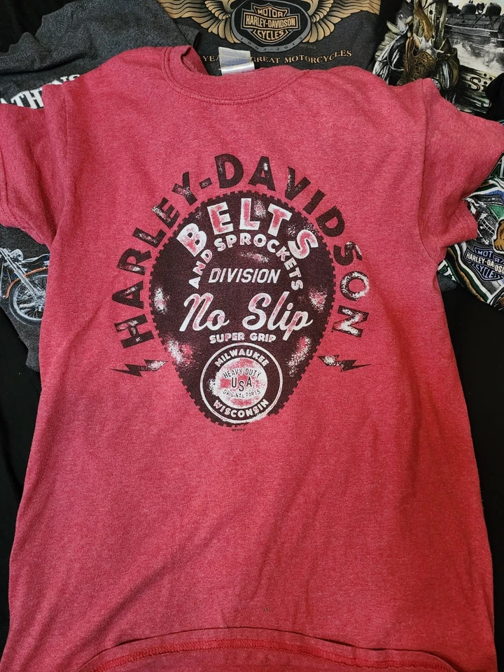 Lote de 6 camisas Harley Davidson de manga corta para hombre talla pequeña  Foto 3 de 4