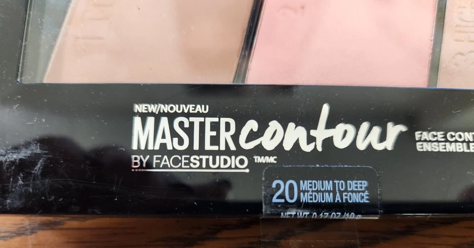 1PC NEW MAYBELLINE FACESTUDIO MASTER FACE CONTOURING MEDIUM TO DEEP, 0.35 OZ EA - Image 3 of 4