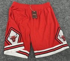 Pantaloncini Chicago Bulls Uomo 2XLB Mitchell & Ness Hardwood Classics Rosso Swingman