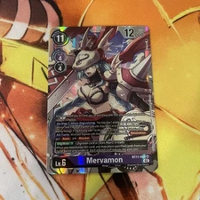 Mervamon Bt11-086 SR FOIL LP Digimon Card Game