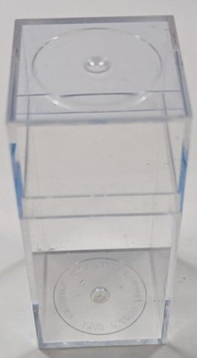 Plastic Storage Display Cube - 3   x 1 ½  x 1 ½    AMAC Plastic Products Corp