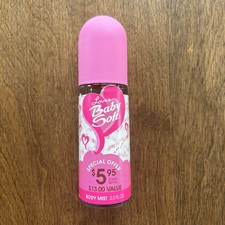 Vintage Love's Baby Soft Body Mist MEM Fragrances 2.3 oz. Removable Paper Band