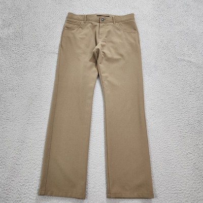 Alberto Pants Mens 30x32 (Fits 31x30) Brown Stone Chino Modern Fit Ceramica