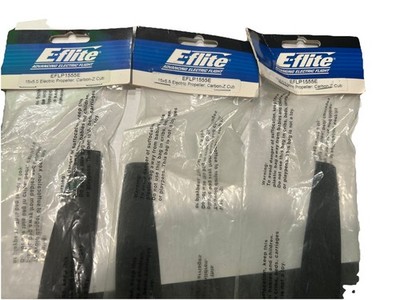 Lot Of 3 E-flite 15 x 5.5 Electric Propeller EFLP1555E Propellers Electric Plane