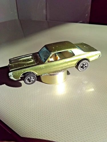 '68 HOT WHEELS REDLINE SWEET 16 OLIVE CUSTOM COUGAR HONG KONG MISSING BLACK WOOF