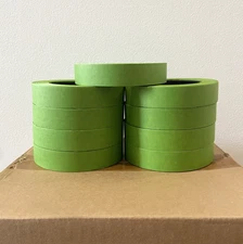 Lot Of 48 Rolls 1" X 60 Yrd Green Painters Masking Tape Made in USA Famous Brand