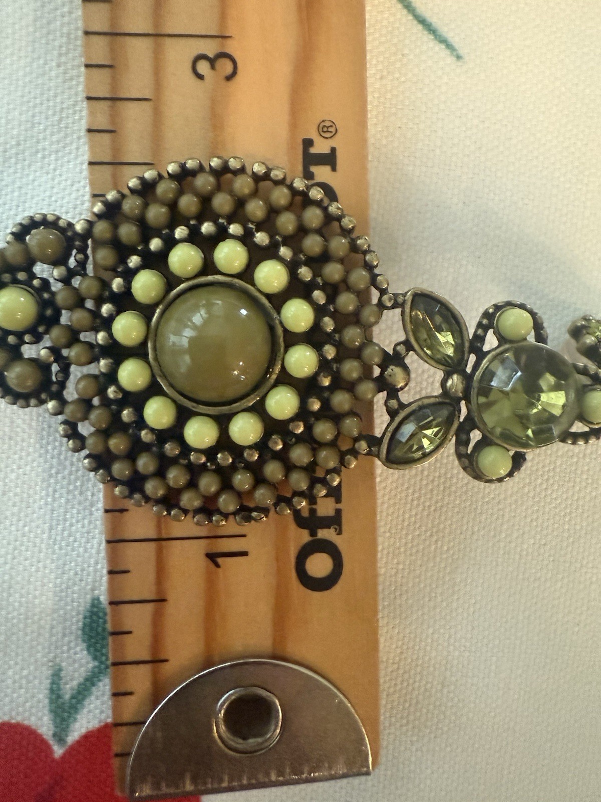 Dangle Army  Green Gold Statement Large Sparkle N… - image 5