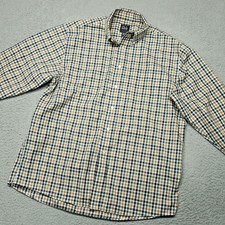 Jos. A. Bank Traveler Button-Up Shirt Men's L Multicolor Check Traditional Fit
