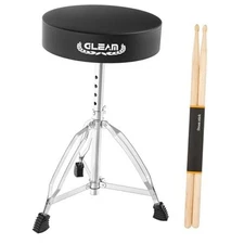  Drum Throne Height Adjustable - Drum Seat Thick Padded for Adults and Kids 