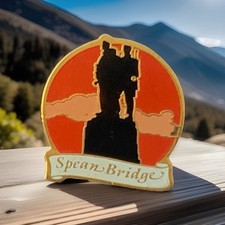 Commando Memorial Statue Spean Bridge Scotland Enamel Lapel Badge. W10 55