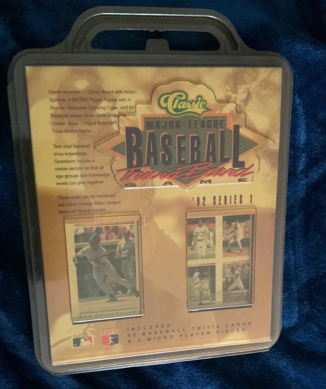 NOS VINTAGE BASEBALL BOARD GAME, SERIES 1.  Griifey Jr, Ryan,  Bonds & more.