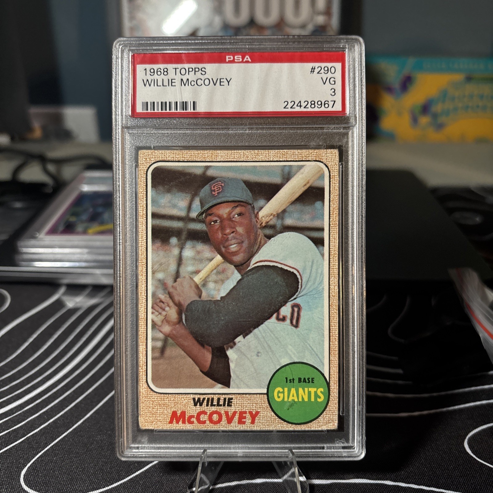 1968 TOPPS #290 WILLIE MCCOVEY PSA 3