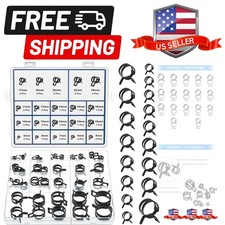 17Sizes Spring Band Hose Clamps Assortment Kit 5mm 6mm 7mm 8mm 9mm 10mm 11mm ...