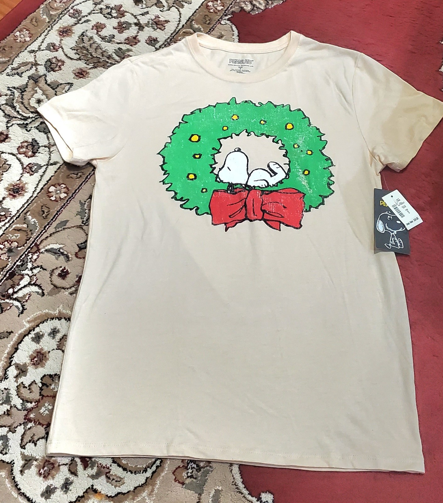 Peanuts Women's Charlie Brown Graphic Short Sleeve T-Shirt Size S/New A-1