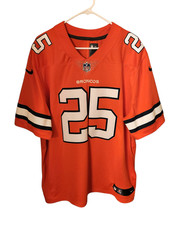 Chris Harris Jr Denver Broncos Nike On Field Football Jersey Size XXL Dri Fit