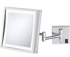 Kimball & Young Makeup Mirror Chrome Single Sided LED Square Shaving 912X3