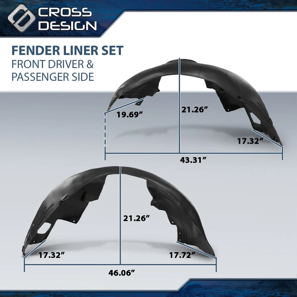 Nuevo juego de guardabarros delantero del lado del conductor y del pasajero para BMW 745i 750i 760i 02-08 Foto 3 de 4