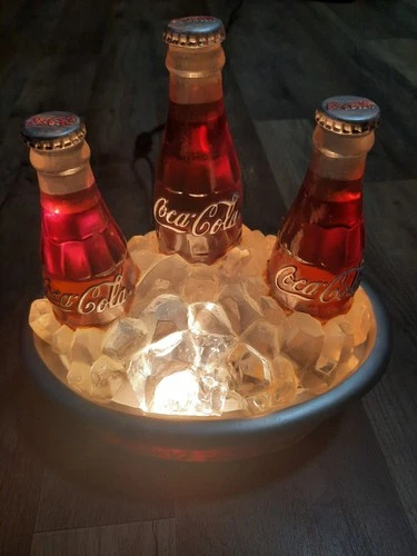 Vintage Coca Cola Light Up Bottle Fountain Stand Coke on Ice