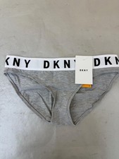 DKNY Women's Cozy Boyfriend Bikini Underwear S Gray DK4513