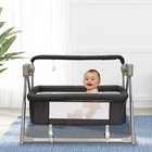 Portable Electric Baby Swing Cradle Bassinet Rocking Crib Infant W/ Bluetooth