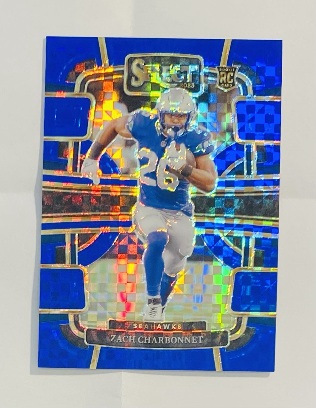 2023 Select Zach Charbonnet RC #86 Blue Checkered /199 Concourse Seahawks Rookie