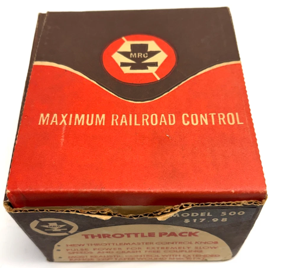 Paquete de acelerador MRC de colección modelo 501 transformador de tren hobby por modelo Rectifier Corp Foto 3 de 4