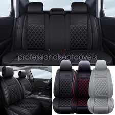 For 2007-2025 Jeep Wrangler Car Leather Cushion 5-seat Covers Front Rear Set