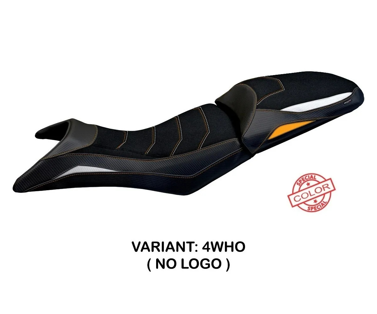 Seat saddle cover Star Ugrip White - Orange TPZ KTM 390 ADVENTURE 2020 2022 lb