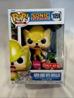 Funko POP Plus Super Sonic with Emeralds Flocked Target Excl # 1059 +Protector