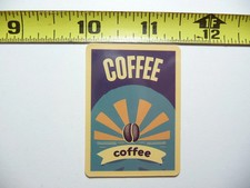COFFEE BEAN SMALL STICKER DECAL FUN FUNNY KITCHEN ILLUSTRATIONS FOOD
