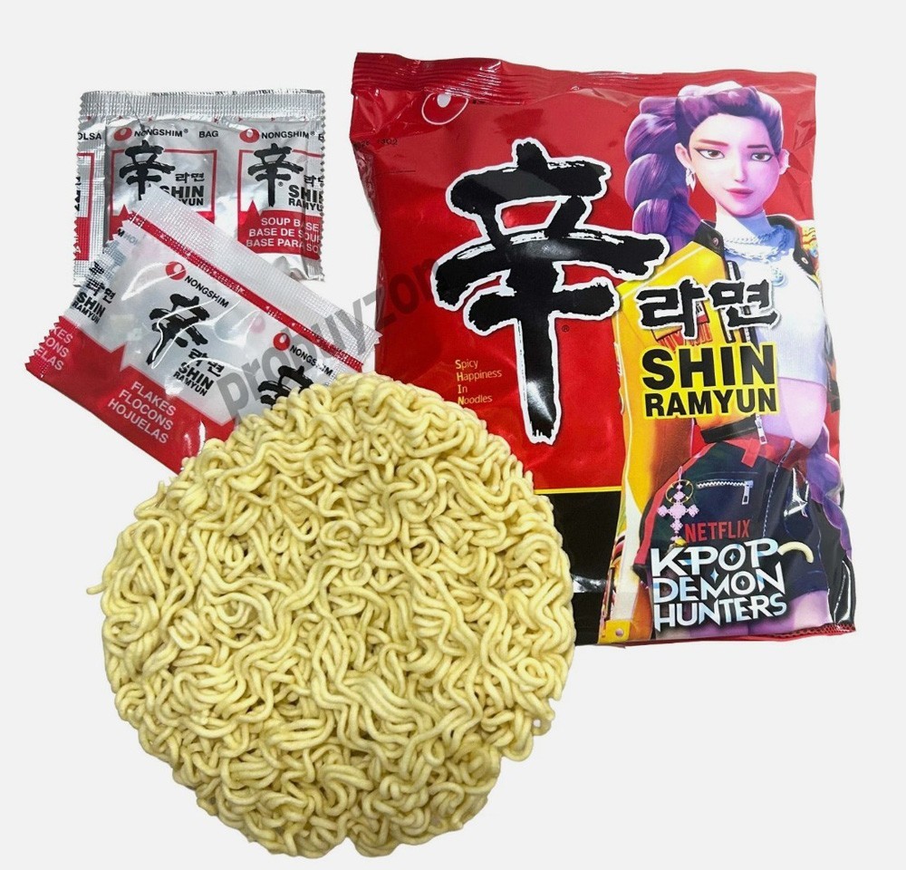 KPop Demon Hunters Huntrix Korean Shin Ramyun Ramen instant