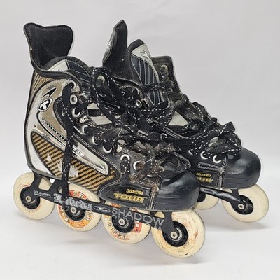 Tour Carbon Pro Code Series LiteFit Tour Inline Skates Size 7.5 Used Dirty 