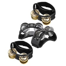 4 Pcs Foot Tambourine for Beginners Drumming Adults Musicians Shaker