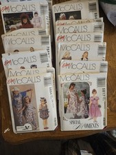 McCalls Kids sewing patterns lot vintage