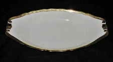 Hutschenreuther MADELEINE Gold Encrusted, Oblong Relish or Celery Bowl, 11"
